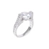 Studio 925 Genevieve Solitaire 5ct Cubic Zirconia Sterling Silver Ring
