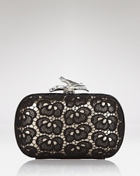 DIANE von FURSTENBERG is sure to make stylish hearts lace with this compact clutch. Just the right size for getting festive, it's a ladylike way to punch up that party dress. DIANE von FURSTENBERG is sure to make stylish hearts lace with this compact clutch. Just the right size for getting festive, it's a ladylike way to punch up that party dress.