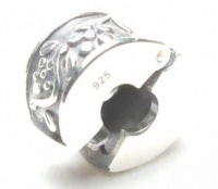 Flower Vine Clip .925 Sterling Silver Bead Charm Stopper/Spacer Pandora Chamilia Biagi & European Bracelets Compatible Flower Vine Clip .925 Sterling Silver Bead Charm Stopper/Spacer Pandora Chamilia Biagi & European Bracelets Compatible
