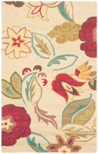 Area Rug 3x5 Rectangle Country & Floral Beige - Multi Color Color - Safavieh Blossom Rug from RugPal