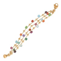 Marco Bicego Paradise Triple Strand Semi-precious Stone Bracelet Marco Bicego Paradise Triple Strand Semi-precious Stone Bracelet