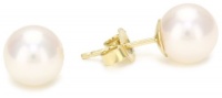 TARA Pearls 7mm Cultured Pearl Yellow Gold Stud Earrings