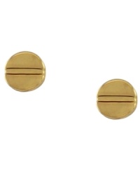 Workbench basics. The chic, industrial effect of Vince Camuto's screw-head stud earrings gives any look that unique,rustic appeal. Crafted in gold tone mixed metal. Approximate diameter: 5 mm. Workbench basics. The chic, industrial effect of Vince Camuto's screw-head stud earrings gives any look that unique,rustic appeal. Crafted in gold tone mixed metal. Approximate diameter: 5 mm.