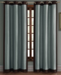 Boasting a two-toned shimmering design, the Peyton window panel offers a tailored look with its broad grommeted header and a touch of luxe dimension in its coordinating colors. Simple, yet sophisticated, this panel works well in any setting. Boasting a two-toned shimmering design, the Peyton window panel offers a tailored look with its broad grommeted header and a touch of luxe dimension in its coordinating colors. Simple, yet sophisticated, this panel works well in any setting.