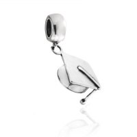 Bling Jewelry Graduation Cap Pandora Compatible Dangling Charm Bead Sterling Silver
