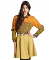 Perfect for a flirty fall look, this Bar III circle skirt adds instant femininity to your look!