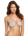 Ella Moss Women's Moon Shadow Triangle Bra, Purple, Small