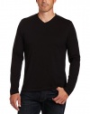 Perry Ellis Men's Long Sleeve V-Neck Subb