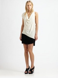 Asymmetrically cut fringe adds movement to this flirty suede silhouette. Layered fringeSide zipFully linedAbout 13 longSuedeDry cleanMade in USAModel shown is 5'11 (180cm) wearing US size Small. Asymmetrically cut fringe adds movement to this flirty suede silhouette. Layered fringeSide zipFully linedAbout 13 longSuedeDry cleanMade in USAModel shown is 5'11 (180cm) wearing US size Small.
