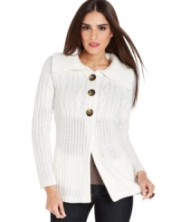 Knit lovers rejoice! This sweater from Style&co. features multiple stitch designs to keep you warm and fashion forward. Knit lovers rejoice! This sweater from Style&co. features multiple stitch designs to keep you warm and fashion forward.