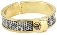 KARA by Kara Ross Classic Baby Shirt Cuff Bracelet, Ring Lizard and Hematite