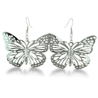 Super Lightweight and Airy Butterfly Cutout Earrings. 1.4 inches long Super Lightweight and Airy Butterfly Cutout Earrings. 1.4 inches long