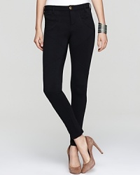Intricate seaming and quilting details lend elegance to these easy-chic Free People leggings. Intricate seaming and quilting details lend elegance to these easy-chic Free People leggings.