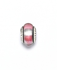 An attractive bead filled with girly glam, in metallic pink Murano glass and sterling silver. Donatella is a playful collection of charm bracelets and necklaces that can be personalized to suit your style! Available exclusively at Macy's. An attractive bead filled with girly glam, in metallic pink Murano glass and sterling silver. Donatella is a playful collection of charm bracelets and necklaces that can be personalized to suit your style! Available exclusively at Macy's.