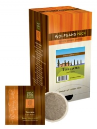 Wolfgang Puck Coffee Toscana Pods, 18-Count Pods (Pack of 3) Wolfgang Puck Coffee Toscana Pods, 18-Count Pods (Pack of 3)