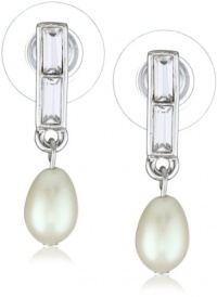 Carolee Classic Love Story Silver-Tone Pearl Drop Earrings Carolee Classic Love Story Silver-Tone Pearl Drop Earrings