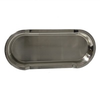 Gatsby 117332 Oblong Accented Vanity Tray - Satin Nickel