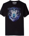 A lot wild and a little scary: Sean John T-shirt with a multicolor graphic of an open-mouthed tiger.