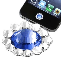 eforCity Home Button Sticker for Apple iPhone/iPad/iPod touch - Blue Diamond eforCity Home Button Sticker for Apple iPhone/iPad/iPod touch - Blue Diamond