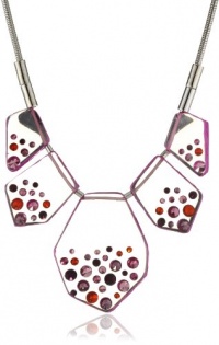 Nine West Gem Class Silver-Tone 16 Drama Pink Necklace Nine West Gem Class Silver-Tone 16 Drama Pink Necklace