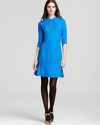 Feeling blue never looked so good in this silk Nanette Lepore dress, rendered in pure silk, its ladylike silhouette and chic details epitomize modern elegance. Feeling blue never looked so good in this silk Nanette Lepore dress, rendered in pure silk, its ladylike silhouette and chic details epitomize modern elegance.