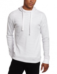 Modern Culture Men's Thermal Hooded Pullover with Printed Stripe