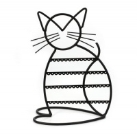 Cat Shape Metal Wire Earring Holder / Earring Tree / Earring Oraganizer / Earring Stand / Earring Display Cat Shape Metal Wire Earring Holder / Earring Tree / Earring Oraganizer / Earring Stand / Earring Display
