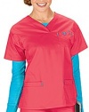 MedCouture by Peaches Sport Crossover V-Neck Scrub Top (Assorted Colors)