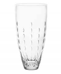 Style and quality go hand-in-hand in the Modern Love vase, featuring radiant crystal with striking clarity and a delicate cut motif by Monique Lhuillier. Style and quality go hand-in-hand in the Modern Love vase, featuring radiant crystal with striking clarity and a delicate cut motif by Monique Lhuillier.