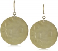Kenneth Cole New York Hammered Gold-Tone Drop Earrings