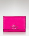 kate spade new york's petite leather wallet is a city-sleek purse companion. Slip it inside a structured tote to keep the urban essentials at an arm's length.