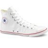 Converse Slim Chuck Taylor Leather Hi Top Shoes in White, Size: 6.5 D(M) US Mens / 8.5 B(M) US Womens, Color: White