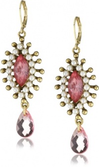 Betsey Johnson Iconic Fabulous Fuchsia Crystal Teardrop Earrings Betsey Johnson Iconic Fabulous Fuchsia Crystal Teardrop Earrings