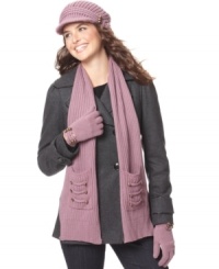 salute to adorable cold weather style. La Fiorentina trimmed this newsboy cap, scarf and gloves with military-inspired embellishments. salute to adorable cold weather style. La Fiorentina trimmed this newsboy cap, scarf and gloves with military-inspired embellishments.