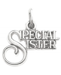 Sister act. Celebrate the enduring bond of sisterhood with this sentimental Special Sister charm from Rembrandt. Set in sterling silver. Approximate drop: 1 inch. Sister act. Celebrate the enduring bond of sisterhood with this sentimental Special Sister charm from Rembrandt. Set in sterling silver. Approximate drop: 1 inch.