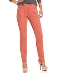 Flatter your figure in these versatile skinny jeans from Not Your Daughter's Jeans petite collection, with a unique design to help you look your best. The python-printed colored wash is so chic too! Flatter your figure in these versatile skinny jeans from Not Your Daughter's Jeans petite collection, with a unique design to help you look your best. The python-printed colored wash is so chic too!