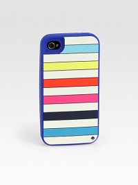 Bright horizontal stripes in candy-colored hues add playful style to this protective iPhone® case. Silicone2½W X 4¾H X ¾DImportedPlease note: iPhone® not included.