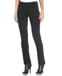 A ponte fabric gives these skinny petite pants from MICHAEL Michael Kors a flattering fit -- a perfect base for a variety of outfits! (Clearance) A ponte fabric gives these skinny petite pants from MICHAEL Michael Kors a flattering fit -- a perfect base for a variety of outfits! (Clearance)