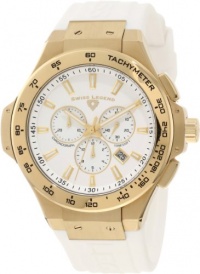 Swiss Legend Men's 40051-YG-02-R Maverick Chronograph White Dial Watch Swiss Legend Men's 40051-YG-02-R Maverick Chronograph White Dial Watch