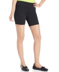Pep up your workout with these active shorts from Ideology! The slim, stretchy fit lets them move with you during dance classes, yoga or running. Pep up your workout with these active shorts from Ideology! The slim, stretchy fit lets them move with you during dance classes, yoga or running.
