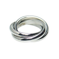 High Polished Stainless Steel Triple Band Ring Size 5-10; Comes Free Gift Box High Polished Stainless Steel Triple Band Ring Size 5-10; Comes Free Gift Box