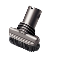 The Dyson stiff bristle brush attaches to the hose or wand on your Dyson vacuum cleaner to dislodge ground-in and stubborn dirt and dried mud from upholstery and carpets. The stiff nylon bristles help work dirt loose from fabric and carpet pile. The Dyson stiff bristle brush attaches to the hose or wand on your Dyson vacuum cleaner to dislodge ground-in and stubborn dirt and dried mud from upholstery and carpets. The stiff nylon bristles help work dirt loose from fabric and carpet pile.