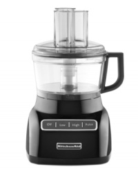 For the love of food! Designed with an adjustable slicing blade and variable speeds, this food processor delivers speed and precision to your countertop. A two-position feed tube takes on whole ingredients of all shapes and sizes, while the 7-cup BPA-free work bowl makes it easy to prep meals of all sizes. 1-year warranty. Model KFP0711. For the love of food! Designed with an adjustable slicing blade and variable speeds, this food processor delivers speed and precision to your countertop. A two-position feed tube takes on whole ingredients of all shapes and sizes, while the 7-cup BPA-free work bowl makes it easy to prep meals of all sizes. 1-year warranty. Model KFP0711.