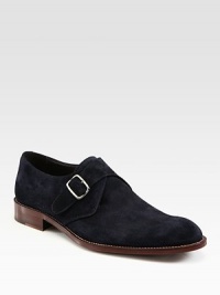 Superior craftsmanship with a handmade touch in incredibly soft suede with a monk strap detail.Leather upperLeather liningPadded insoleLeather soleMade in Italy Superior craftsmanship with a handmade touch in incredibly soft suede with a monk strap detail.Leather upperLeather liningPadded insoleLeather soleMade in Italy