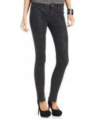 Get your downtown-chic look ready with these petite printed skinnies from DKNY Jeans! Wear with your most stylish accessories for a complete ensemble. Get your downtown-chic look ready with these petite printed skinnies from DKNY Jeans! Wear with your most stylish accessories for a complete ensemble.