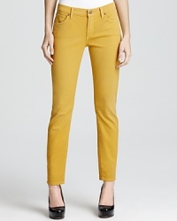Vibrantly punctuate your off-duty style with these Citizens of Humanity skinny jeans, rendered in a rich, golden hue. Vibrantly punctuate your off-duty style with these Citizens of Humanity skinny jeans, rendered in a rich, golden hue.