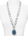 This bold pendant necklace from Cara Accessories instantly dresses up your look.