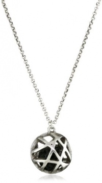 Low Luv by Erin Wasson Cage Sphere and Lava Ball Pendant Necklace in Silver