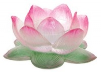 StealStreet Clear Lotus Votive Holder Collectible Figurine StealStreet Clear Lotus Votive Holder Collectible Figurine
