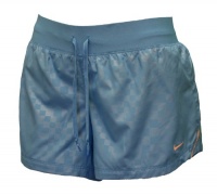 NIKE Women's Dri-Fit Tempo Relay Running Shorts-Light Blue